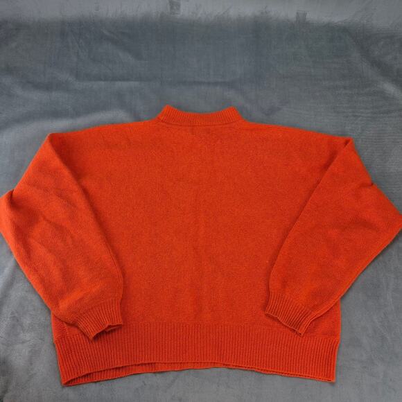Vintage Rafaella Womens Angora Rabbit Hair And Lambs Wool Orange Sweater XL - Picture 6 of 8